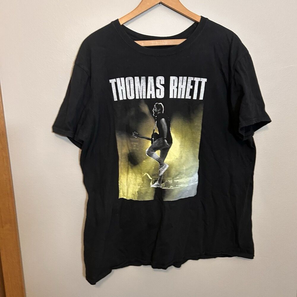 Thomas Rhett Graphic T-shirt Men Slim Fit XXL Black Short Sleeve Music